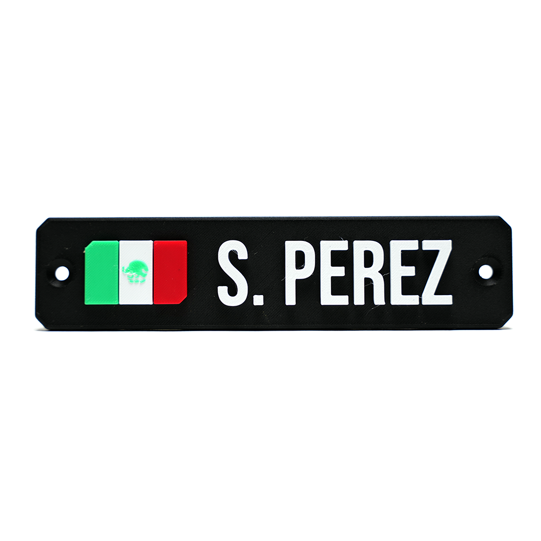 Custom Name Plate for Simulator