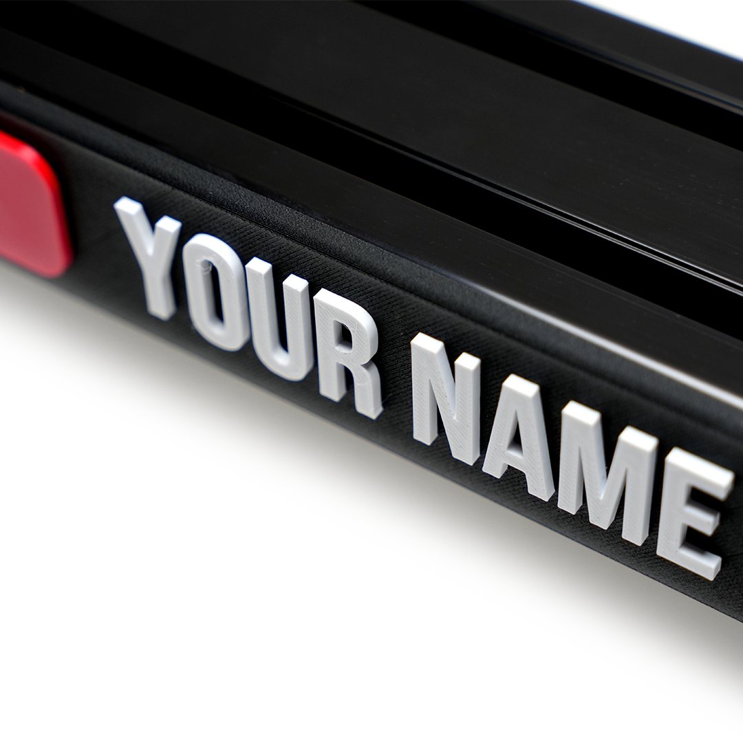 Custom Social Media Name Plate for Simulator